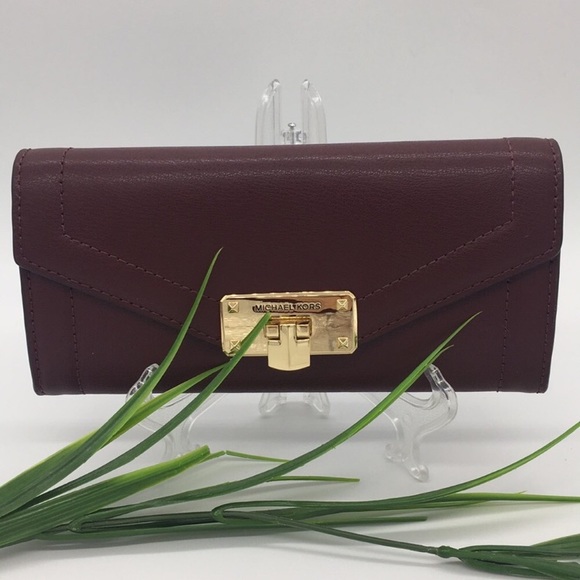 Michael Kors KINSLEY LG Carryall Leather Merlot - Picture 8 of 8